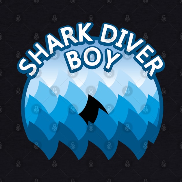 Shark diver boy by TMBTM